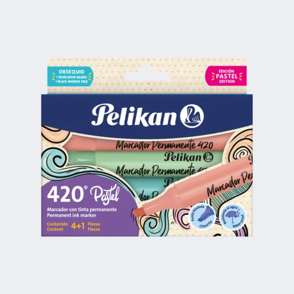 Marcador  pelikan pastel 4+1 ref 420.