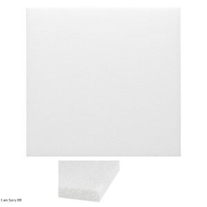 Lamina icopor de 50x50 1.5 cm.