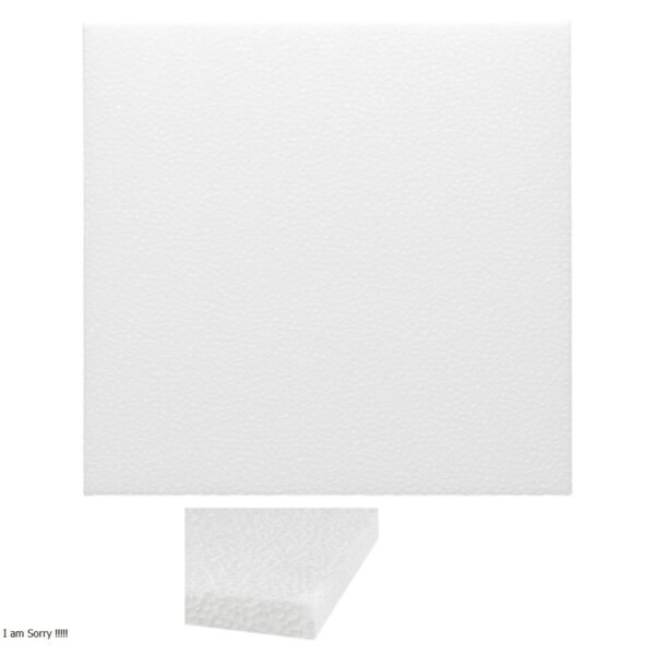 Lamina icopor de 50x50 1.5 cm.