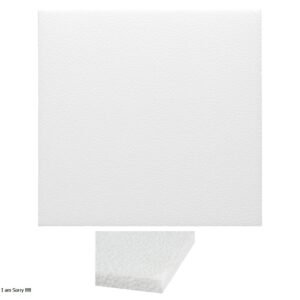 Lamina icopor de 50x50 1 cm.