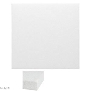 Lamina icopor de 50x50 5 cm.