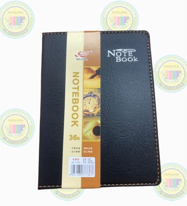 Libreta cuero grande 36 k