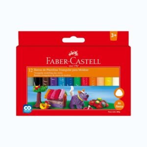 Plastilina faber castell x 12 triangular