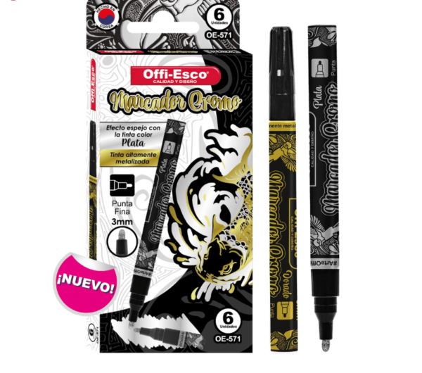 Marcador cromo offiesco 3 mm ref 571
