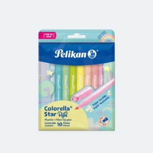 Marcador pelikan x 10 pastel
