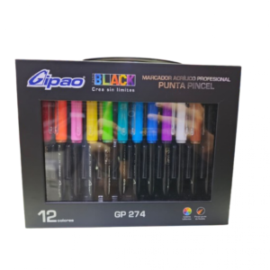 Marcador gipao acryli x 12 ref 274