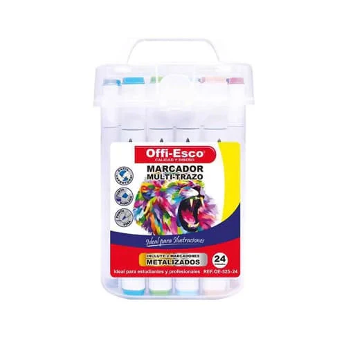 Marcador offiesco multi trazo x 24