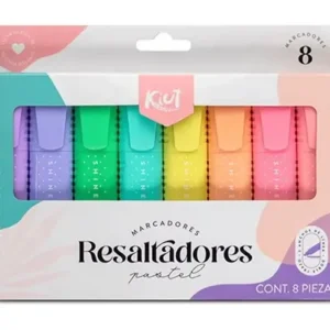 Resaltador kiut x 8 pastel