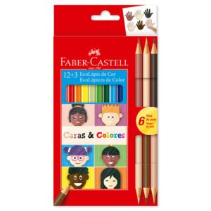 Color faber castell 12 + 3 caras y color