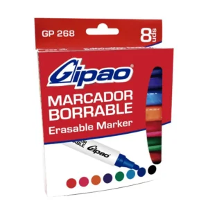 Marcador gipao borrable x 8 ref gp 268