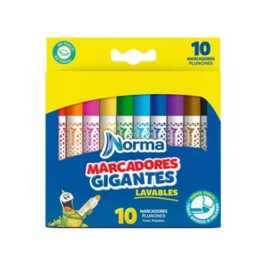 Marcador norma lavablex 10 gigante.