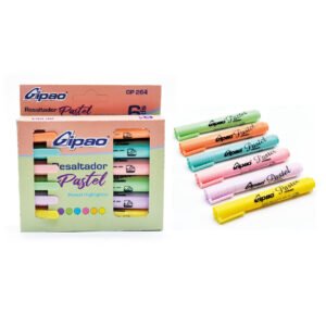 Resaltador gipao x 6 pastel ref gp 264