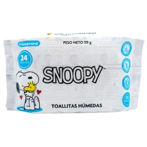 Pañitos humedos x 24 snoopy